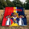 Panthers Team Spirit Blanket Flannel Throw for Sofa, Indoor, Camping, Living Room, Office, Chair, And Bed Soft Birthday Gift