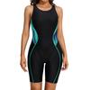 CHARMLEAKS Athletic One Piece Swimsuits for Women Boyleg Swimwear Racerback Bathing Suits