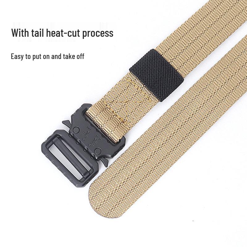 2.5cm Tactical Narrow Canvas Cobra Waist Belt - Unisex Multifunctional Streamer for Pants