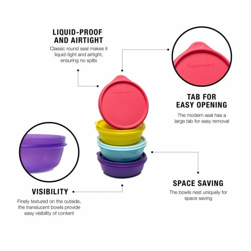 Tupperware Buddy Bowl Set, 300 ml, Set of 4