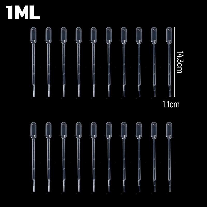 

1/2/3ML Disposable Droppers Plastic Laboratory Pipette Graduated Container Liquid Dropper Equipment Straw Makeup Tools Wholesale 20PCS