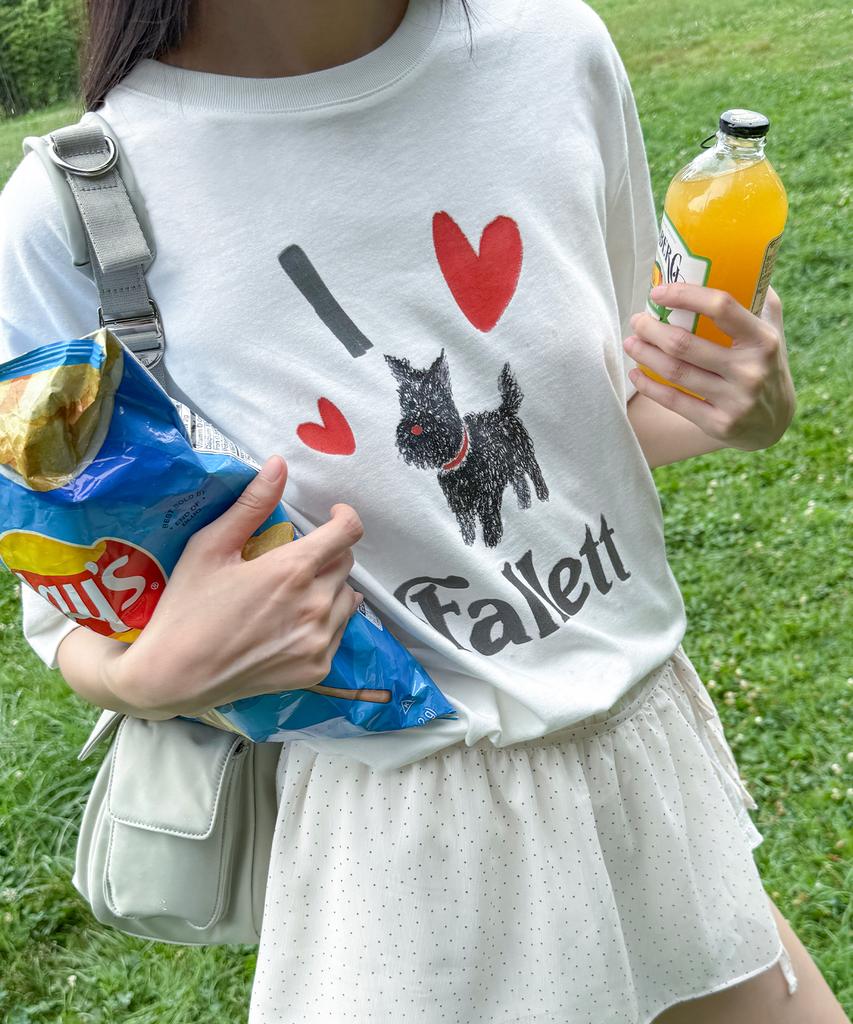 FALLETT Scotty Puppy Short Sleeve Tee White