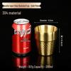 Korean Industrial Style 304 Stainless Steel Double-Walled Gold Beer Mug and Tea Cup