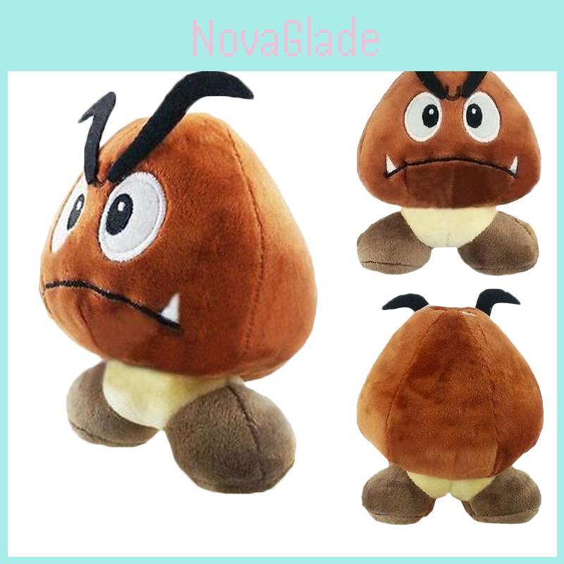Cute 6'' Super Mario Bros. Sad Goomba Stuffed Plush Doll Ideal For Gifts And Play