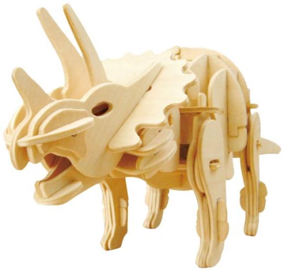 Moving Wooden 3D Puzzle Kit D430 Triceratops
