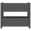 Plant Pot Gray 77 X 25 X 66 Cm Solid Pine Wood