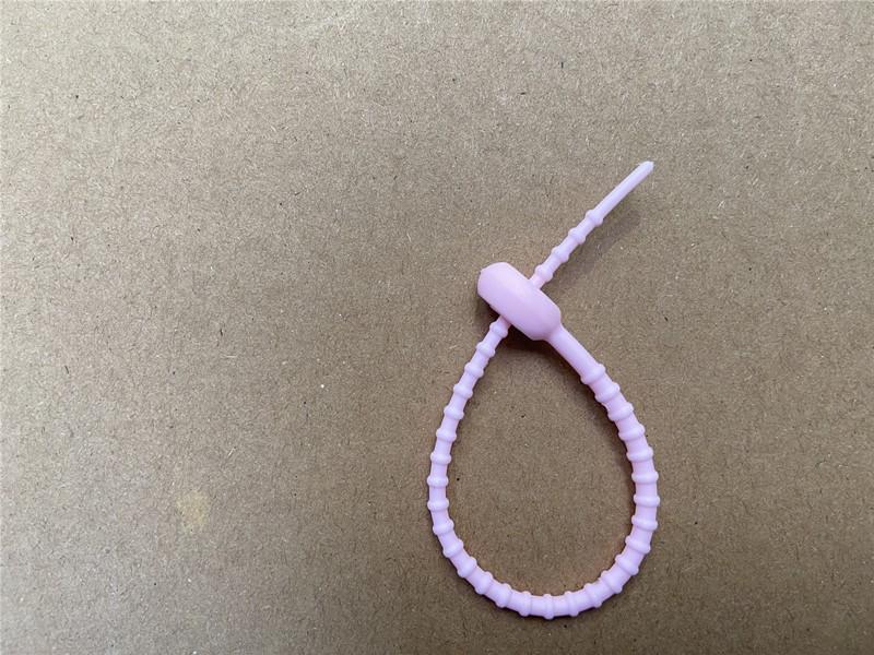 180mm farbenfrohe Silikon-Kaulquappen-Kabelbinder zur DIY-Dekoration von Handtaschen & Kleidung