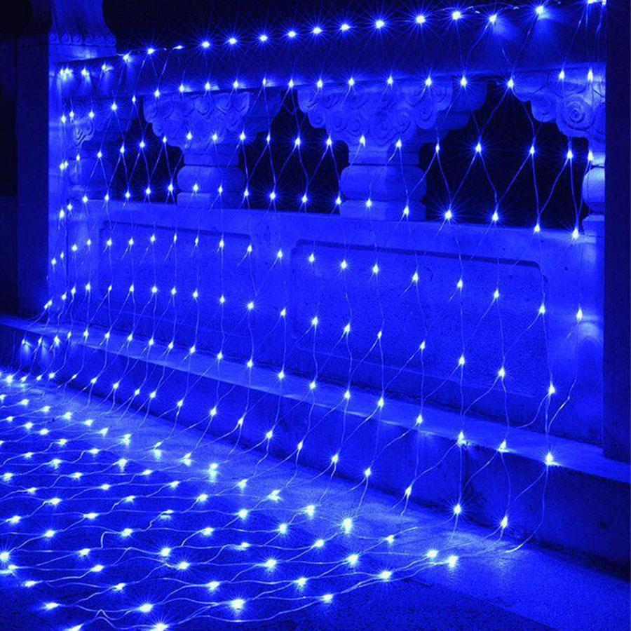 Thrisdar LED Mesh Net Lights 2*2M 3*2M 6*4M Christmas Fairy Net Garland Light For Tree Bushes Fence Wall Party Decor
