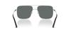 Ray-Ban ARI Sunglasses 0RB3758 SILVER / DARK GREY POLAR (Polarized, Square)
