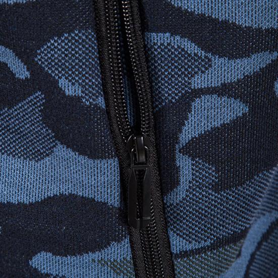 Coat Hooded Camouflage Warm Cardigan Zipper Men Jacket for Winter