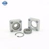 1pcs Flange Square Housing Single Bearings with Housings Bearing seat assembly Direct Mount Unbuckled ring in stock