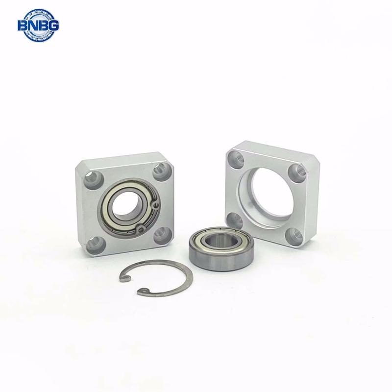 1pcs Flange Square Housing Single Bearings with Housings Bearing seat assembly Direct Mount Unbuckled ring in stock