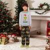 Parent-child Christmas Print Home Suit Long-sleeved Top And Pants