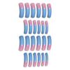 L5 Pink Blue Ombre French Curve Fake Nails 20 Pieces Elegant Design Comfort Fit Durable ABS Material Perfect for Party Wedding Festival
