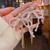 Exquisite S925 Silver Bow Earrings - Korean Micro-Inlaid Design