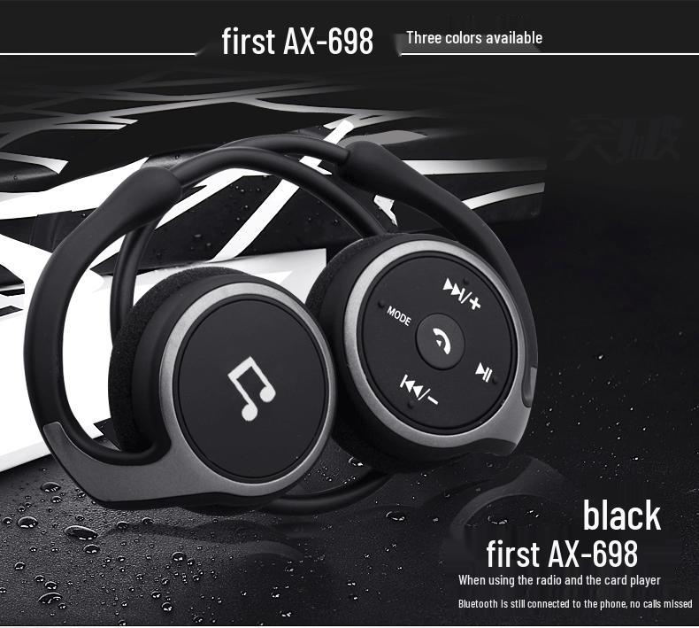 Shuai698 Bluetooth 5.0 Wireless Over-Ear Headphones with Card Slot Radio for Running