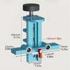 Mounting Jig for Cabinet Doors with Adjustable Length Control and Positioning To Prevent Slippage and Enhance Accuracy