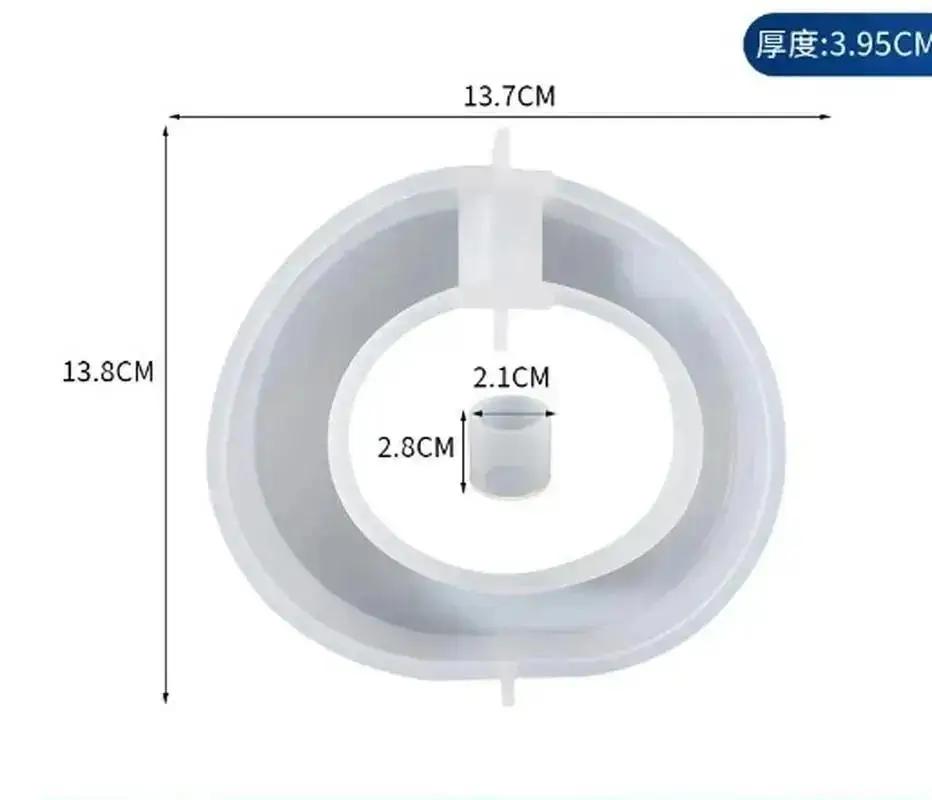 New Epoxy Resin Crystal Glue Mold Oval Square Hydroponics Test Tube Flower Nursery Table Vase Silicone Mold Epoxy Resin Molds