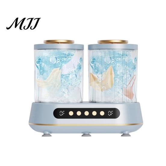 Travel Laundry Appliance Portable Mini Washer Dual Bucket Washing Machine for Socks Two Mode Underwear Compact Cup Dorm Home Use Lightweight