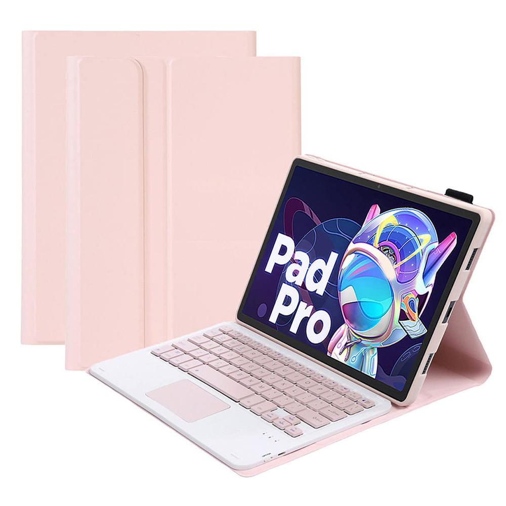

LX-P11 For Lenovo Tab P11 Pro Gen 2 11.2 (2022) Tablet Cover Touchpad Bluetooth-compatible Keyboard Leather Case Pink