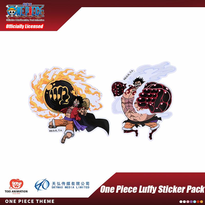 8-Pack Officially Licensed One Piece Luffy Sticker Pack – Creative Decorative Stickers for Journals and Perfect as Gifts.