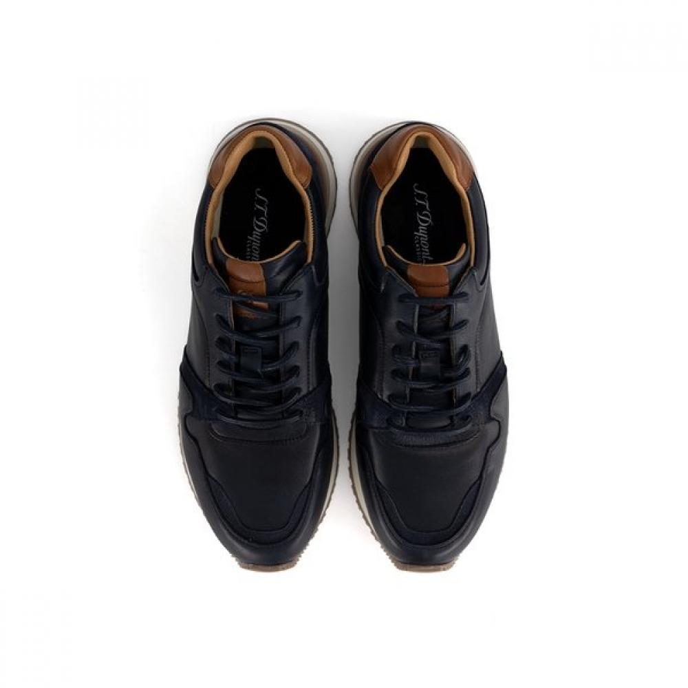S.t. Dupont Athletic Business Casual Soft Leather Sneakers Pe5smc1at507pny