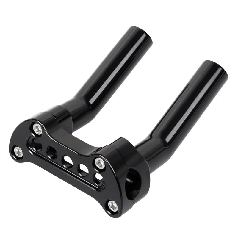 A16P-For Sportster Dyna Street Bob FXDB Compatible 6" Pullback Handlebar Riser Top Clamp