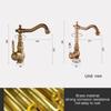 Bathroom Sink Faucet Antique Bronze Vessel Basin Faucet Water Tap Single Handle Cold and Hot Water FA9100