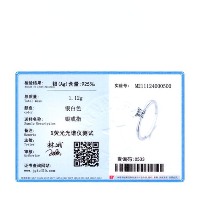Tancise Classic 925 Sterling Silver Zircon Ring Ladies Jewelry Wedding Promise Party Gift