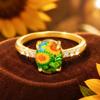 Sun God Moon Ring Niche Design Unisex Sun Face Ring