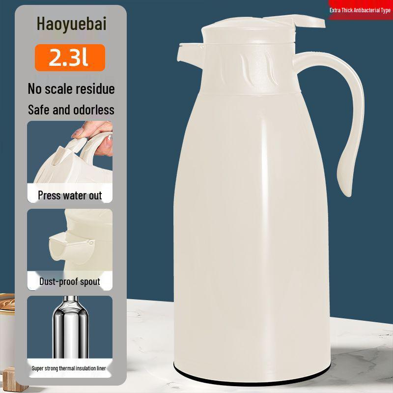 High-Efficiency Insulated Glass Liner Thermos Kettle – Large Capacity for Home or Office