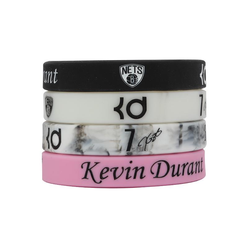 Kevin Durant Autographed Douyin Warriors Silicone Wristband Gift Bracelet with 'God Hand' KD Ring - Collector's Edition