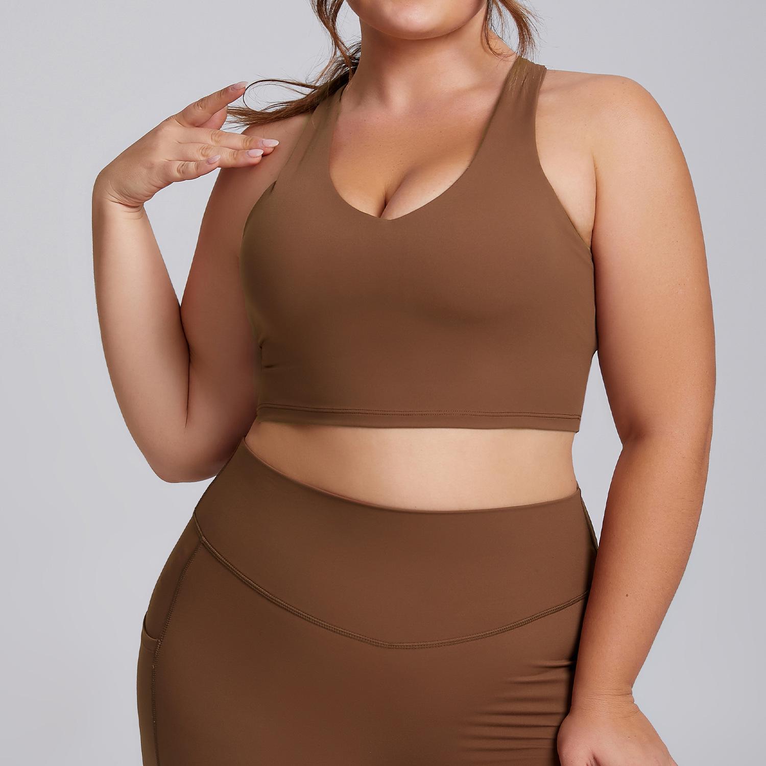 

Женский костюм для йоги больших размеров: Дышащий высокоэластичный фитнес-комплект с карманами XS (EU)