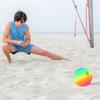 Inflatable Soccer Ball Rainbow Football PVC Playthings Inflatable Football Toy Beach Rainbow Balls