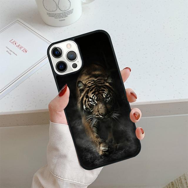 Tiger Phone Case For iPhone 17 Air 13 12 14 15 16 Cover For Apple iPhone 17 Air 14 15 16 Pro Max 6S Plus Coque