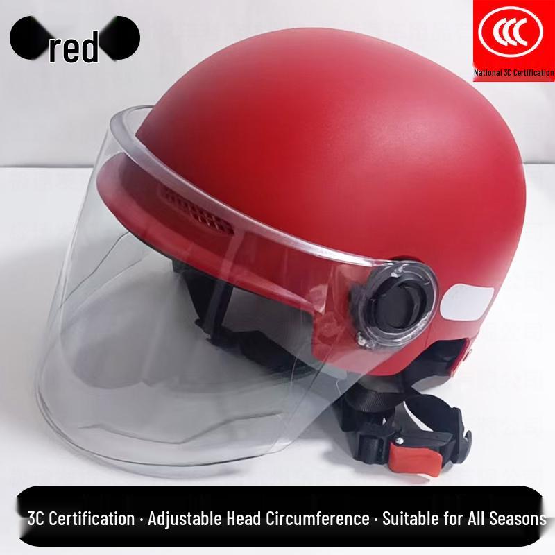 Universal 3C Certified Electric Bicycle Helmet with Sun Visor for Adults & Children - All-Season Safety Helmet for Men, Women & Scooter Riders
