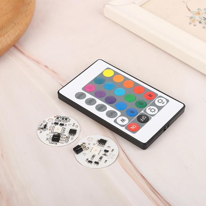 5V Niederspannung LED Farben Bunter Farbverlauf Runde Platine Lampe Licht Platine Quelle Mit Infrarot Fernbedienung LED Licht Perlen