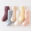 Winter Baby Mid-Tube Socken Fleece Dicke Neugeborenen Socken Warm Weich Einfarbig Kleinkind Socken