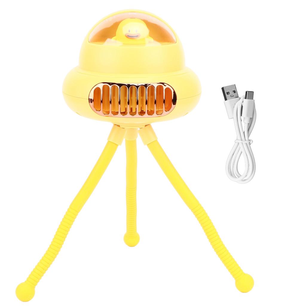 Stroller Fan Bendable Octopus Legs Space Capsule Leafless Fan Multifunctional Portable 3 Speed