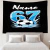 Custom Name 67 Print Tapestry, Backdrop, Easy Setup, Ideal for Bedroom, Office & Living Room, with Aesthetic Wall Hanging Decor.
