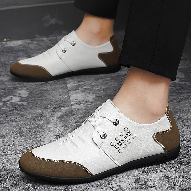 2025 New Mens Loafers Fashion Casual Leather Shoes for Men Comfortable Soft Sole Driving Shoes Classic Versatile Walking Shoes