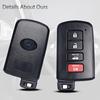 Keychain shell replacement part suitable for Toyota Avalon Camry Corolla RAV4 Highlander Sequoia 2011 2012 2013 2014 2015 2016 2017 2018  Keyless