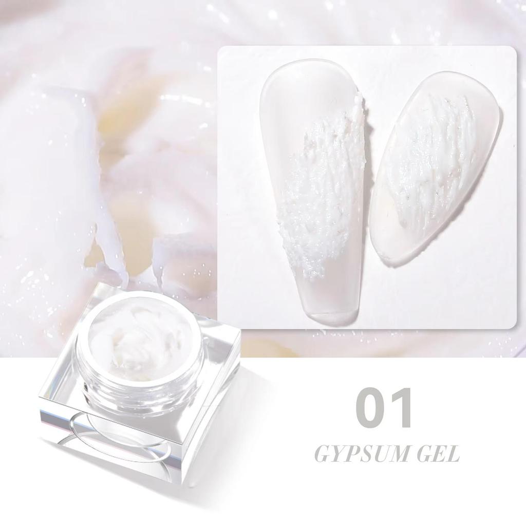 JTING Natural Resin Hot Popular Nail Art 4 Colors Gypsum Gel Nail Polish Set with 5ml Jars OEM Create Your Own Brand
