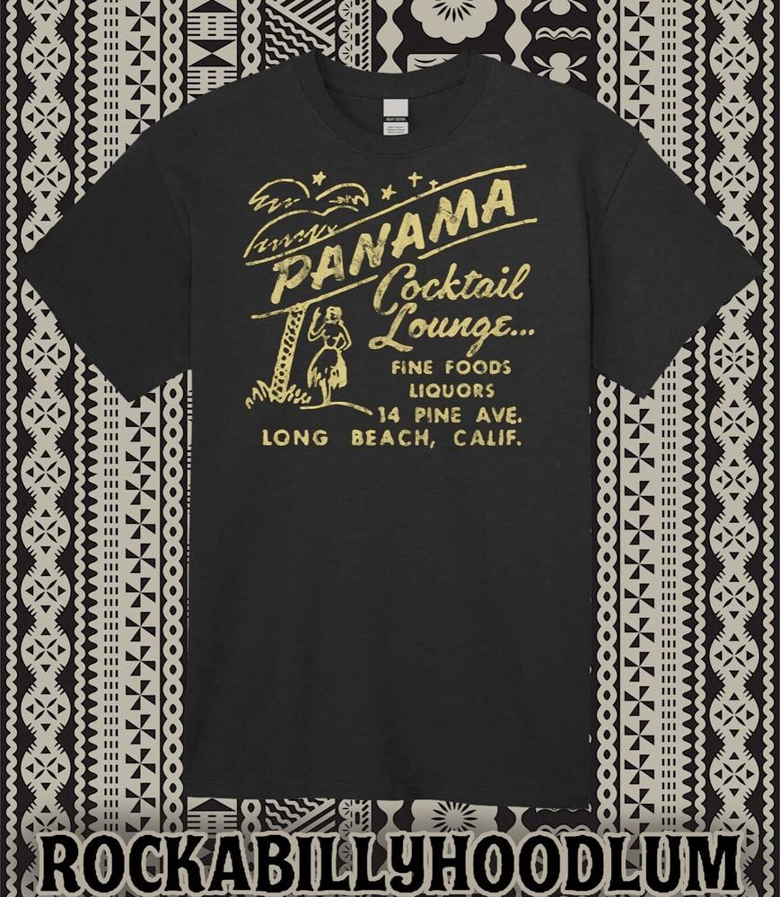 

Retro Tiki T Shirt 100% Cotton Bar Mug Restaurant The Panama Cocktail Lounge 2XL
