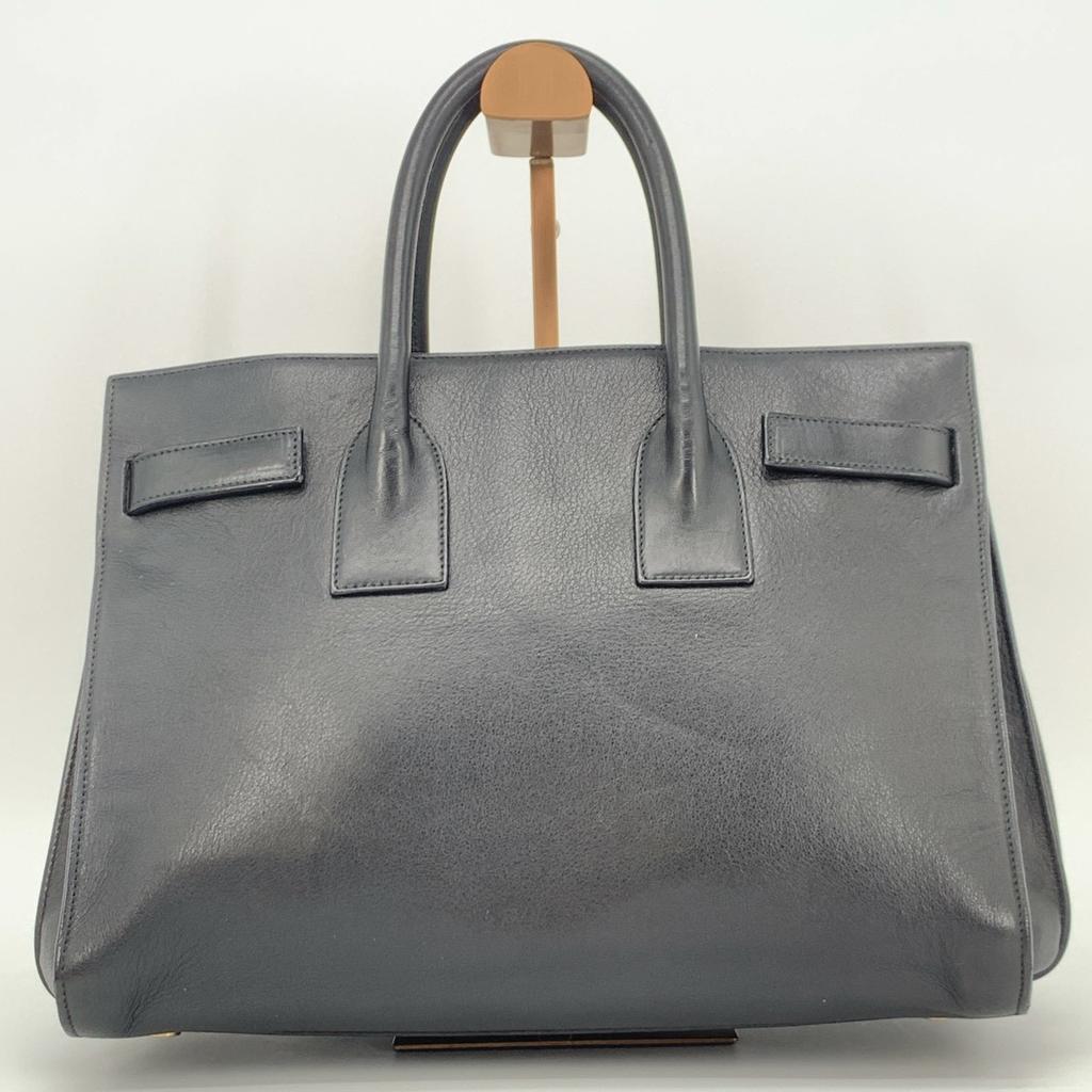 SAINT LAURENT PARIS YSL 2way Sac de Jour Shoulder Bag Tote Handbag Leather Black