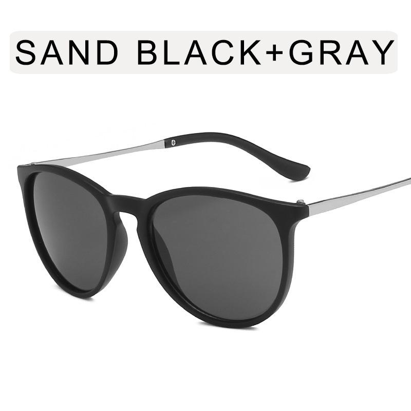 Trendy Oval Semi-Metal Sunglasses for Women - 4171 Internet Celebrity Style