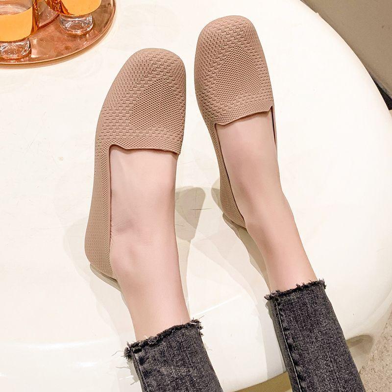 Europäische und amerikanische flachsohlige Einzelschuhe lässige hohle Damen-Flachschuhe vielseitige Schuhe Damenschuhe neue Sommer- und Herbstmodelle