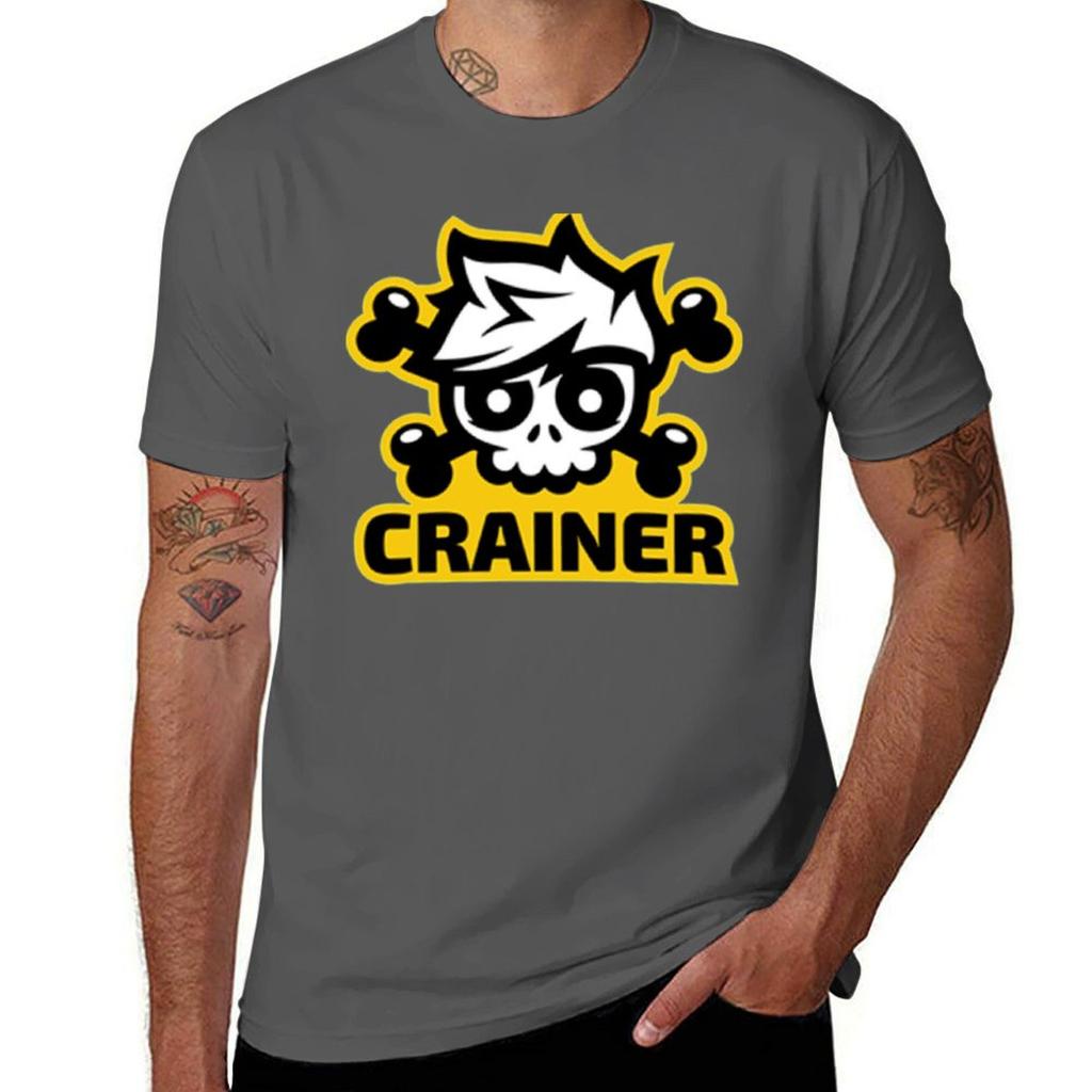 Crainer skull gamer T-Shirt anime clothes tops mens graphic t-shirts big and tall