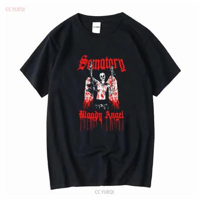 Haunted Mound Bloody Angel Tears Sematary Album Tour Merch T Shirt FreeShip Vintage Washed Unisex Casual Breathable Soft