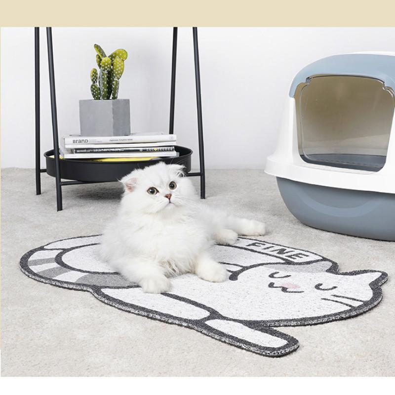 cat sand mat